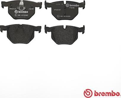 Brembo P 06 033 - Гальмівні колодки, дискові гальма avtolavka.club