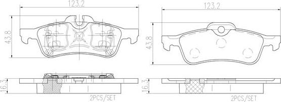 Brembo P06032N - Гальмівні колодки, дискові гальма avtolavka.club