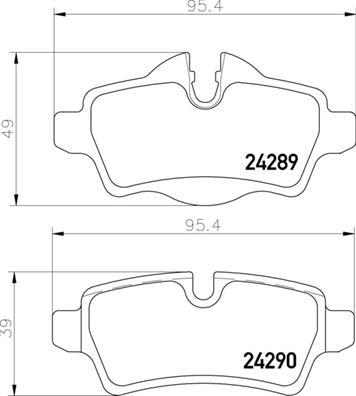 Brembo P 06 103 - Гальмівні колодки, дискові гальма avtolavka.club