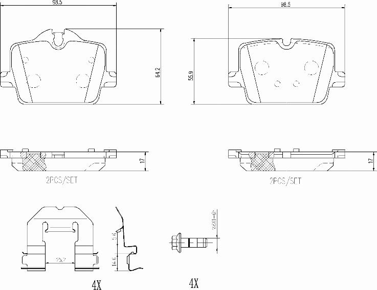 Brembo P06114N - Гальмівні колодки, дискові гальма avtolavka.club