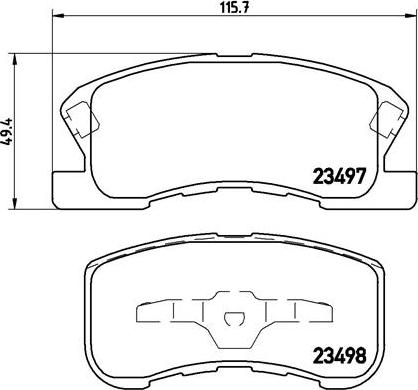 Brembo P 16 008 - Гальмівні колодки, дискові гальма avtolavka.club