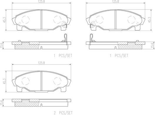 Brembo P16007N - Гальмівні колодки, дискові гальма avtolavka.club