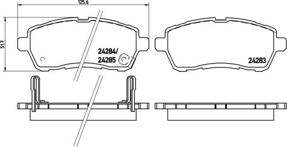 Brembo P 16 013X - Гальмівні колодки, дискові гальма avtolavka.club