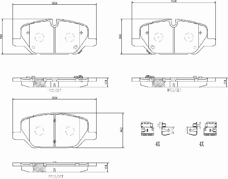 Brembo P10099N - Гальмівні колодки, дискові гальма avtolavka.club