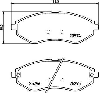 Brembo P 10 057 - Гальмівні колодки, дискові гальма avtolavka.club