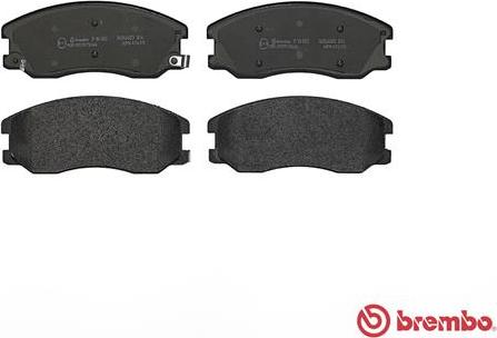 Brembo P 10 003 - Гальмівні колодки, дискові гальма avtolavka.club