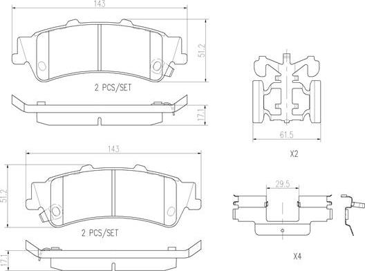 Brembo P10028N - Гальмівні колодки, дискові гальма avtolavka.club