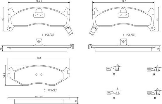 Brembo P11006N - Гальмівні колодки, дискові гальма avtolavka.club