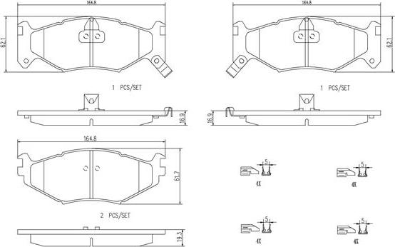 Brembo P11007N - Гальмівні колодки, дискові гальма avtolavka.club