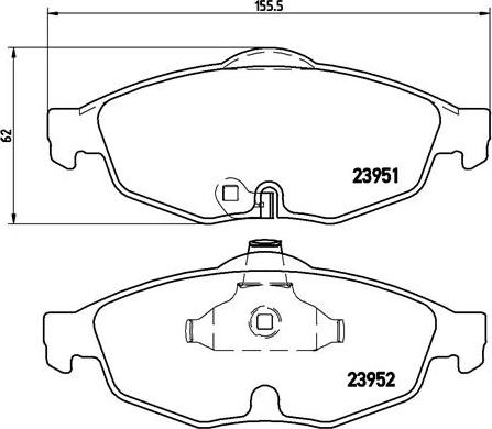 Brembo P 11 016 - Гальмівні колодки, дискові гальма avtolavka.club