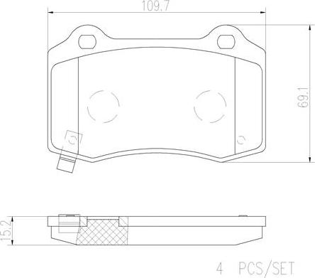 Brembo P11024N - Гальмівні колодки, дискові гальма avtolavka.club