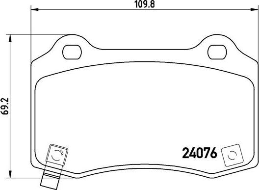 Brembo P 11 024 - Гальмівні колодки, дискові гальма avtolavka.club