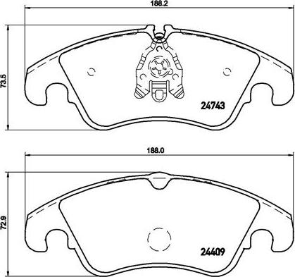 Brembo P 85 098X - Гальмівні колодки, дискові гальма avtolavka.club