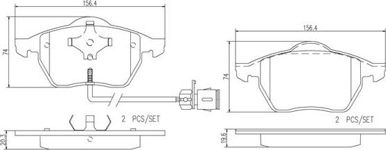 Brembo P85040N - Гальмівні колодки, дискові гальма avtolavka.club