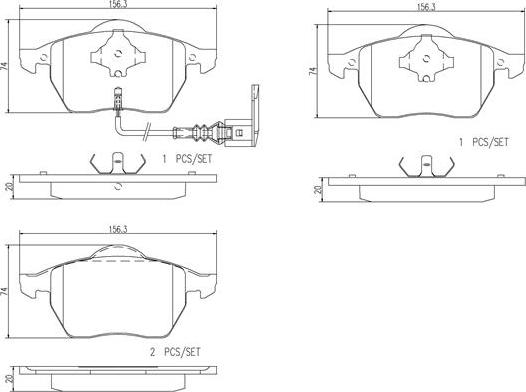 Brembo P85039N - Гальмівні колодки, дискові гальма avtolavka.club