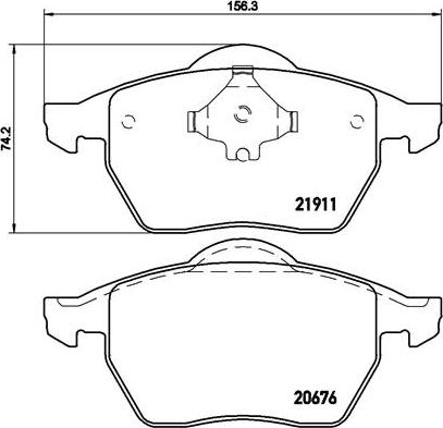 Brembo P 85 035 - Гальмівні колодки, дискові гальма avtolavka.club