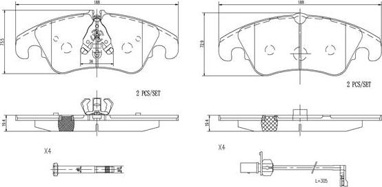 Brembo P85145N - Гальмівні колодки, дискові гальма avtolavka.club