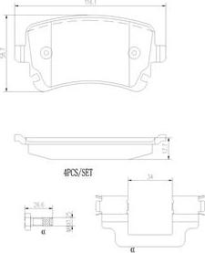 Brembo P85143N - Гальмівні колодки, дискові гальма avtolavka.club