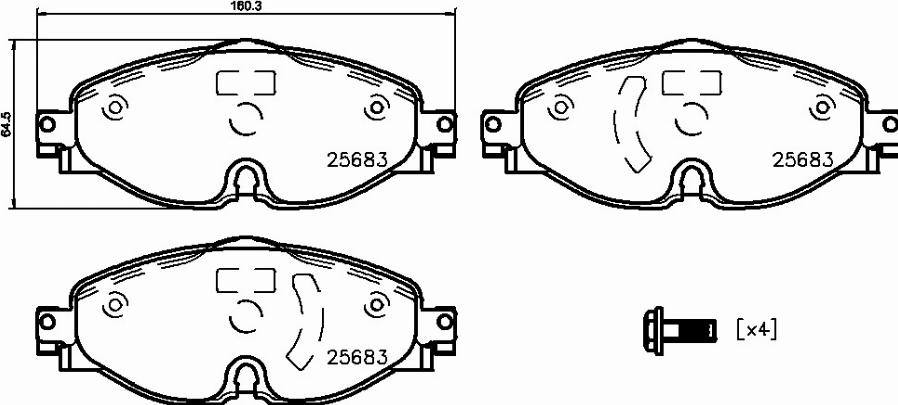 Brembo P 85 147E - Гальмівні колодки, дискові гальма avtolavka.club