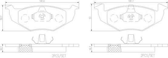 Brembo P85156N - Гальмівні колодки, дискові гальма avtolavka.club