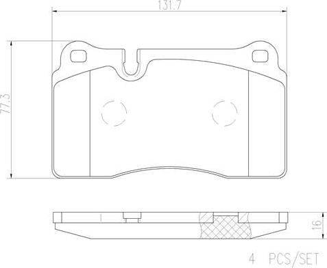 Brembo P85116N - Гальмівні колодки, дискові гальма avtolavka.club