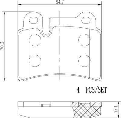 Brembo P85111N - Гальмівні колодки, дискові гальма avtolavka.club