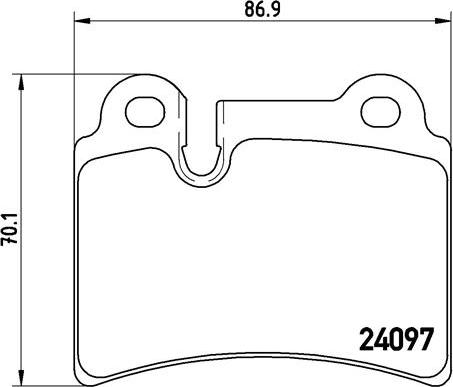 Brembo P 85 111 - Гальмівні колодки, дискові гальма avtolavka.club