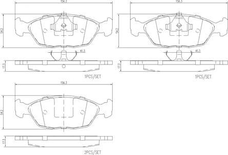 Brembo P85171N - Гальмівні колодки, дискові гальма avtolavka.club