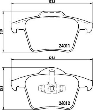 Brembo P 86 019 - Гальмівні колодки, дискові гальма avtolavka.club