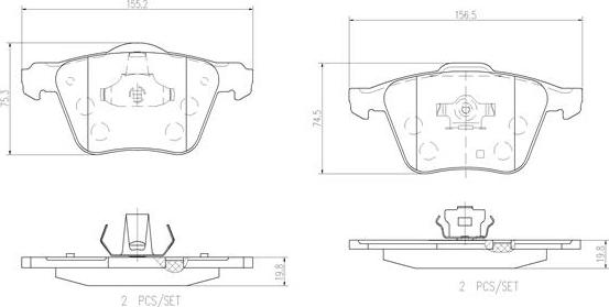 Brembo P86018N - Гальмівні колодки, дискові гальма avtolavka.club