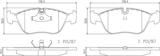 Brembo P86013N - Гальмівні колодки, дискові гальма avtolavka.club