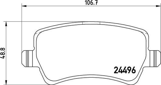 Brembo P 86 021 - Гальмівні колодки, дискові гальма avtolavka.club