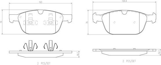 Brembo P86023N - Гальмівні колодки, дискові гальма avtolavka.club