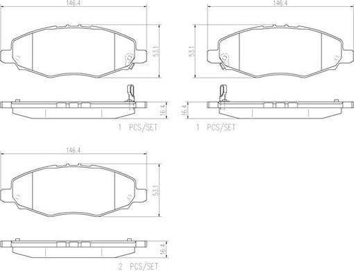 Brembo P83094N - Гальмівні колодки, дискові гальма avtolavka.club