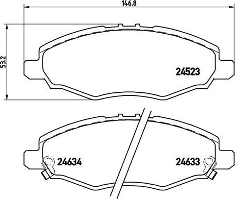 Valeo 606680 - Гальмівні колодки, дискові гальма avtolavka.club