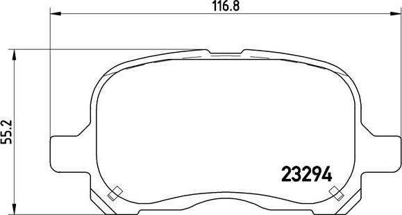 Brembo P 83 044 - Гальмівні колодки, дискові гальма avtolavka.club