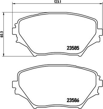 Brembo P 83 055 - Гальмівні колодки, дискові гальма avtolavka.club