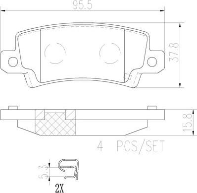 Brembo P83065N - Гальмівні колодки, дискові гальма avtolavka.club