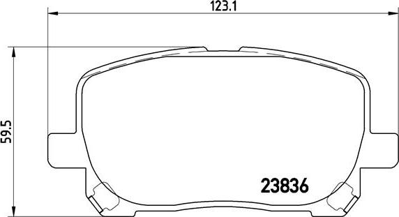 Brembo P 83 061 - Гальмівні колодки, дискові гальма avtolavka.club