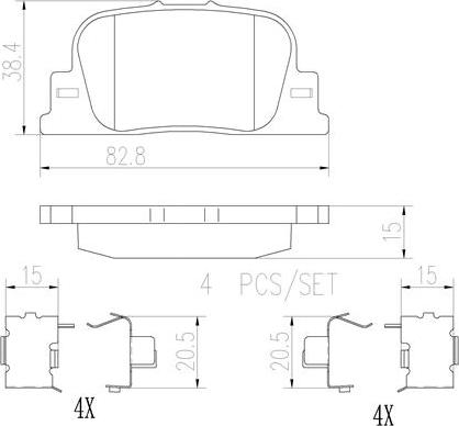 Brembo P83063N - Гальмівні колодки, дискові гальма avtolavka.club