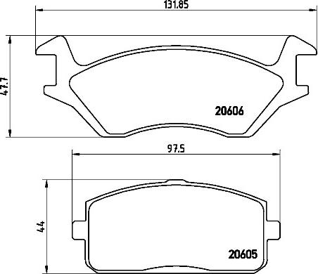 Brembo P83004N - Гальмівні колодки, дискові гальма avtolavka.club