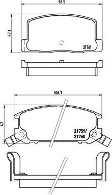 Brembo P 83 019 - Гальмівні колодки, дискові гальма avtolavka.club