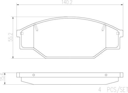 Brembo P83013N - Гальмівні колодки, дискові гальма avtolavka.club