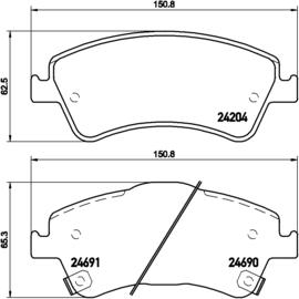 Brembo P 83 081 - Гальмівні колодки, дискові гальма avtolavka.club