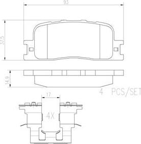 Brembo P83088N - Гальмівні колодки, дискові гальма avtolavka.club