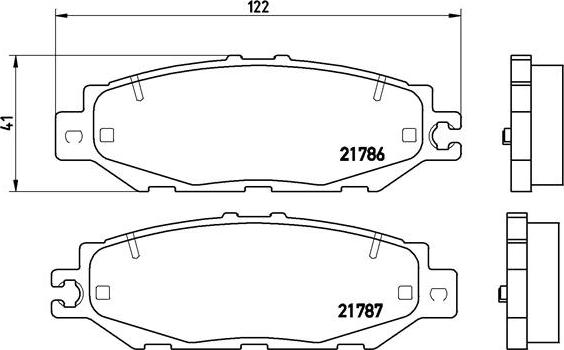 Brembo P 83 036 - Гальмівні колодки, дискові гальма avtolavka.club