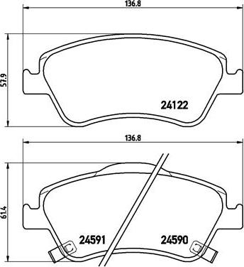 Brembo P 83 079 - Гальмівні колодки, дискові гальма avtolavka.club