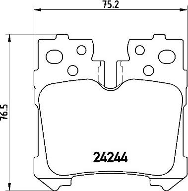 Brembo P 83 076 - Гальмівні колодки, дискові гальма avtolavka.club