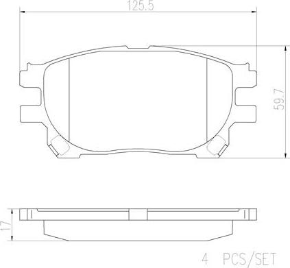 Brembo P83070N - Гальмівні колодки, дискові гальма avtolavka.club