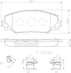 Brembo P83071N - Гальмівні колодки, дискові гальма avtolavka.club